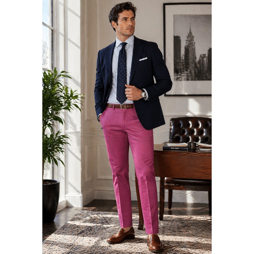 NEW‎ Express Dress Pants Mens 30x30 Plum Slim Straight Flat Front Chino 32x27